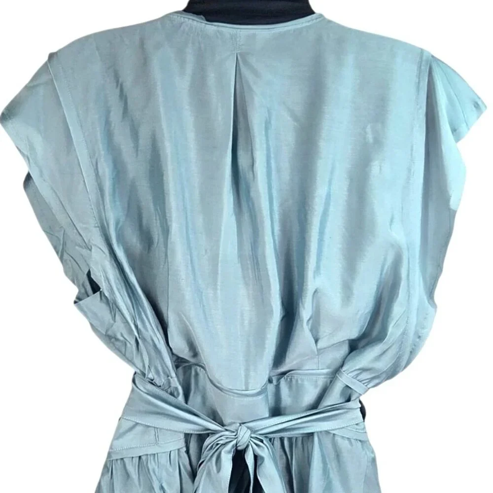 Joie Ashlene Cap Sleeve Wrap Top in Citadel Size 1X 16W Silk Blend NWT - Picture 4 of 7
